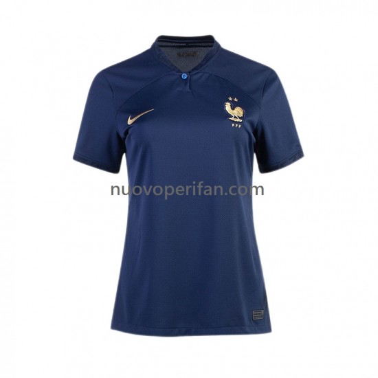 Maglie da Calcio Francia Donna Prima Tenuta Mondiali 2022 Maniche Corte