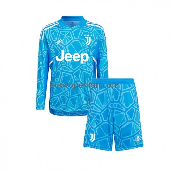 Maglie da Calcio Juventus Portiere Bambino Alternativa Tenuta 2022-2023 Maniche Lunghe