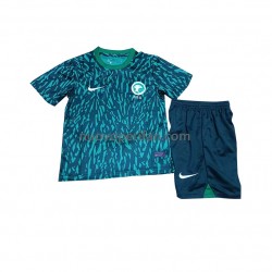 Maglie da Calcio Arabia Saudita Bambino Trasferta Tenuta Mondiali 2022 Maniche Corte