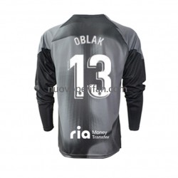 Maglie da Calcio Atlético Madrid Jan Oblak 13 Portiere Uomo Trasferta Tenuta 2022-2023 Maniche Lunghe