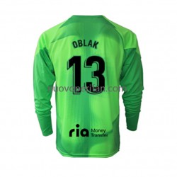 Maglie da Calcio Atlético Madrid Jan Oblak 13 Portiere Uomo Prima Tenuta 2022-2023 Maniche Lunghe