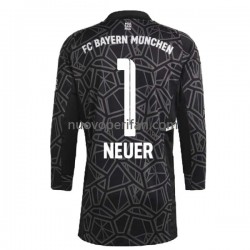 Maglie da Calcio FC Bayern München Manuel Neuer 1 Portiere Uomo Trasferta Tenuta 2022-2023 Maniche Lunghe