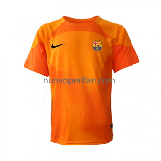 Maglie da Calcio FC Barcelona Portiere Uomo Alternativa Tenuta 2022-2023 Maniche Corte