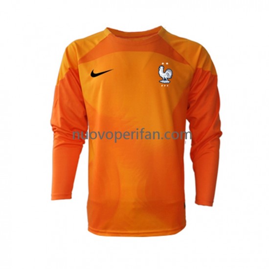 Maglie da Calcio Francia Portiere Uomo Trasferta Tenuta Mondiali 2022 Maniche Lunghe