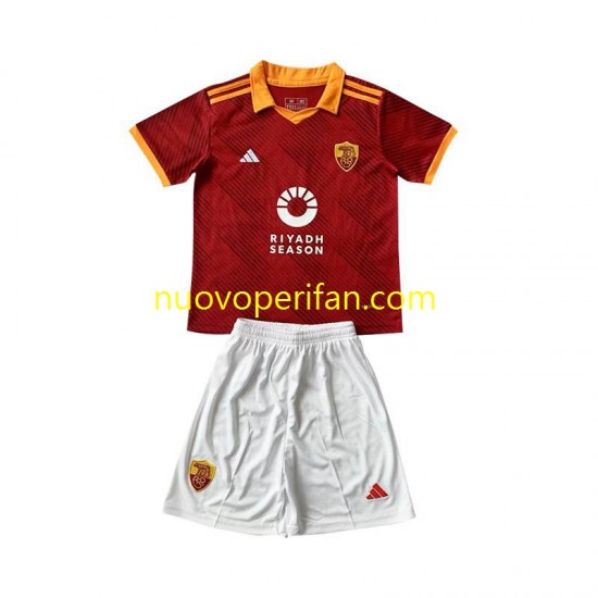 Maglie da Calcio AS Roma Bambino Quarta Tenuta 2023-2024 Maniche Corte