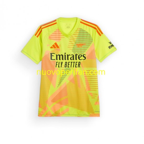 Maglie da Calcio Arsenal Portiere Uomo Prima Tenuta 2024-2025 Maniche Corte