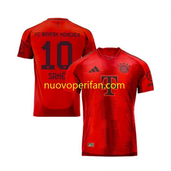 Maglie da Calcio FC Bayern München Leroy Sane 10 Uomo Prima Tenuta 2024-2025 Maniche Corte