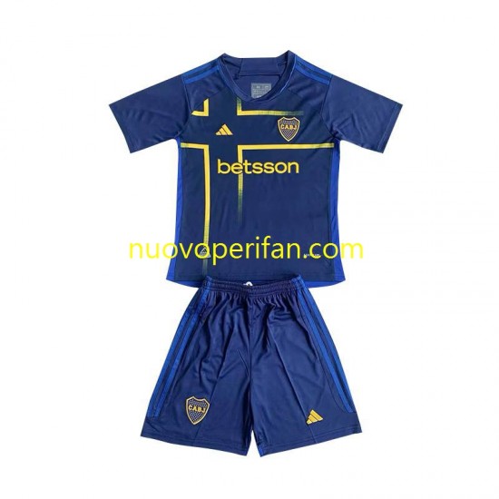 Maglie da Calcio CA Boca Juniors Bambino Alternativa Tenuta 2024 Maniche Corte