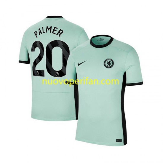 Maglie da Calcio Chelsea Cole Palmer 20 Uomo Alternativa Tenuta 2023-2024 Maniche Corte