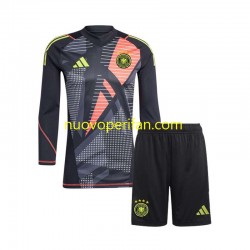 Maglie da Calcio Germania Portiere Bambino Prima Tenuta Euro 2024 Maniche Lunghe
