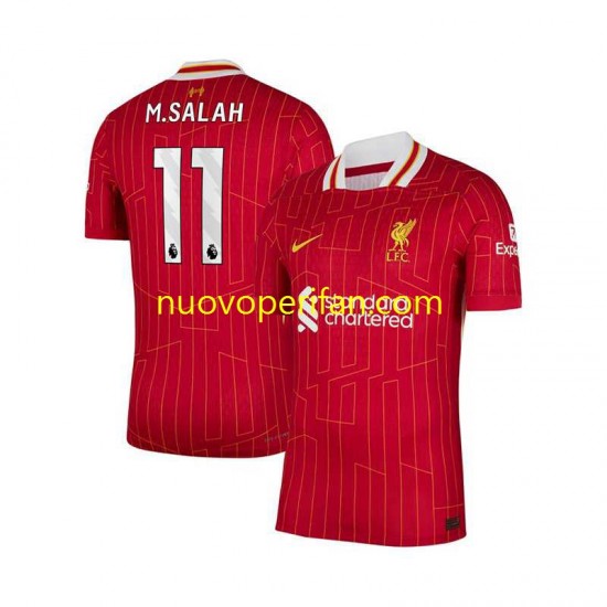 Maglie da Calcio Liverpool Mohamed Salah 11 Uomo Prima Tenuta 2024-2025 Maniche Corte