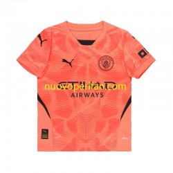 Maglie da Calcio Manchester City Portiere Uomo Trasferta Tenuta 2024-2025 Maniche Corte