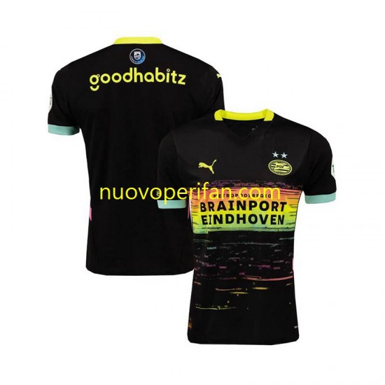 Maglie da Calcio PSV Eindhoven Uomo Trasferta Tenuta 2024-2025 Maniche Corte