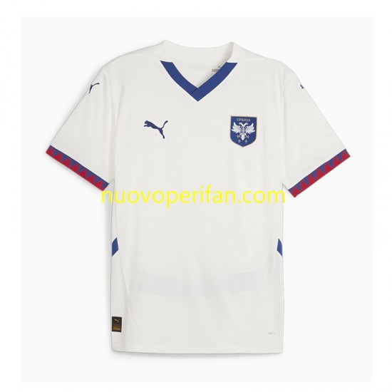 Maglie da Calcio Serbia Uomo Trasferta Tenuta 2024-2025 Maniche Corte