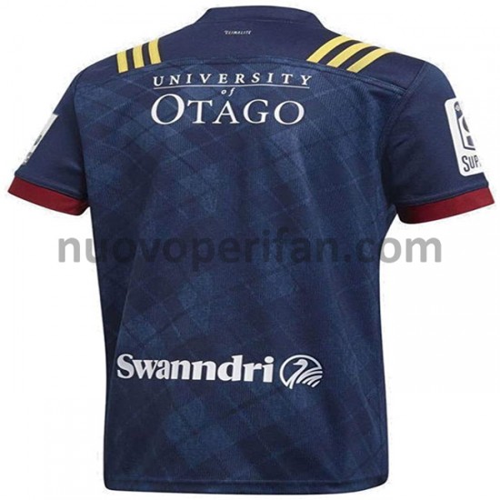 Maglie da Calcio Dunedin Highlanders Rugby Prima Tenuta 2020 Maniche Corte