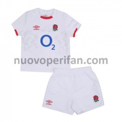 Maglie da Calcio Inghilterra Rugby Bambino Prima Tenuta 2020-2021 Maniche Corte